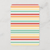 Retro Half Daisy Baby Dusche Begleitkarte (Rückseite)