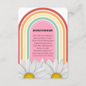 Retro Half Daisy Baby Dusche Begleitkarte (Vorderseite)