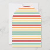 Retro Half Daisy Baby Dusche Einladung (Rückseite)