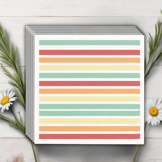 Retro Half Daisy Baby Dusche Serviette