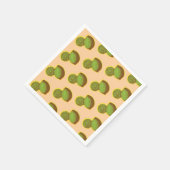 Retro-Halfton-Limonie vintage Serviette (Ecke)