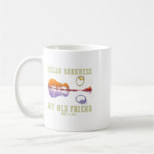 Retro Hallo Dunkelheit Mein alter Freund Funny Tot Kaffeetasse (Links)