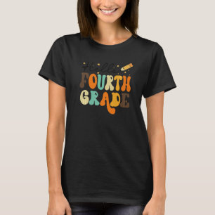 Retro Hallo Viertklässler Lehrer Schüler 4. Klasse T-Shirt