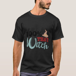 Retro Halloween 100 jener Hexe T-Shirt