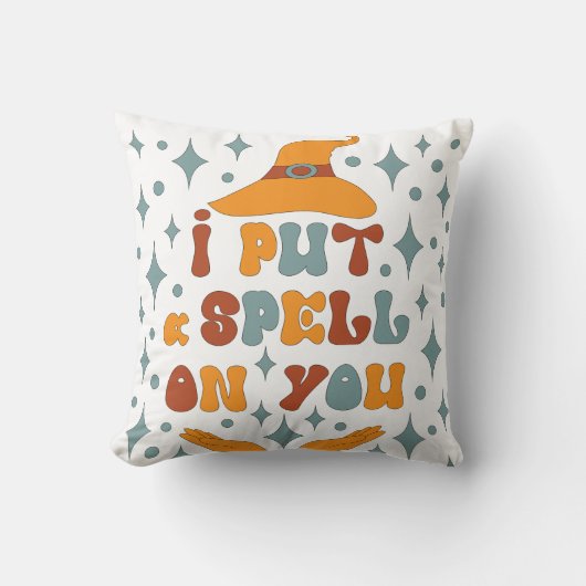 Retro Halloween Art Print Kissen (Vorderseite)