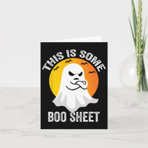 Retro Halloween Boo Ghost-Kostüm Das ist ein Boom Karte