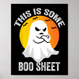 Retro Halloween Boo Ghost-Kostüm Das ist ein Boom Poster