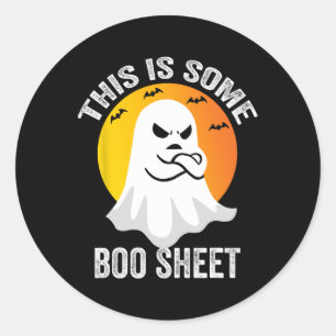 Retro Halloween Boo Ghost-Kostüm Das ist ein Boom Runder Aufkleber