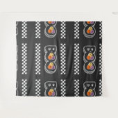 Retro Halloween Boo Niedlich Wandteppich (Vorderseite (Horizontal))