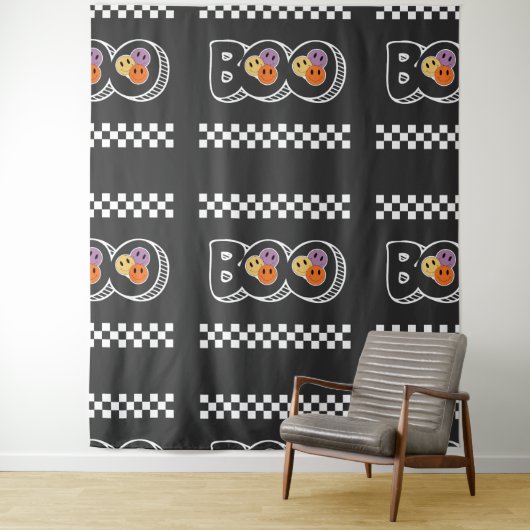 Retro Halloween Boo Niedlich Wandteppich (Beispiel)