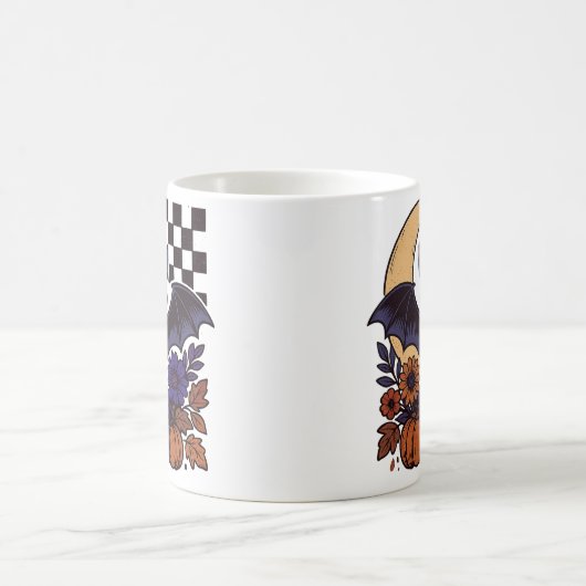 Retro Halloween-Boot mit mondgotischer Ästhetik Kaffeetasse (Mittel)