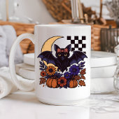 Retro Halloween-Boot mit mondgotischer Ästhetik Kaffeetasse