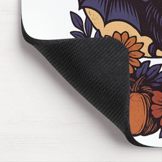 Retro Halloween-Boot mit mondgotischer Ästhetik Mousepad (Ecke)