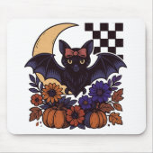 Retro Halloween-Boot mit mondgotischer Ästhetik Mousepad (Vorne)