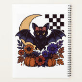 Retro Halloween-Boot mit mondgotischer Ästhetik Planer (Rückseite)