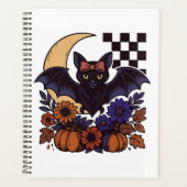 Retro Halloween-Boot mit mondgotischer Ästhetik Planer (Vorderseite)