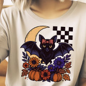 Retro Halloween-Boot mit mondgotischer Ästhetik Tri-Blend Shirt