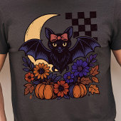 Retro Halloween-Boot mit mondgotischer Ästhetik Tri-Blend Shirt