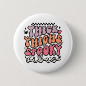 Retro Halloween Button (Vorderseite)