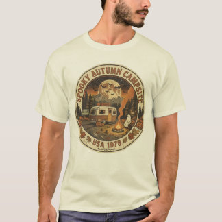 Retro-Halloween-Camping-Club Retro 1970er Jahre Gr T-Shirt