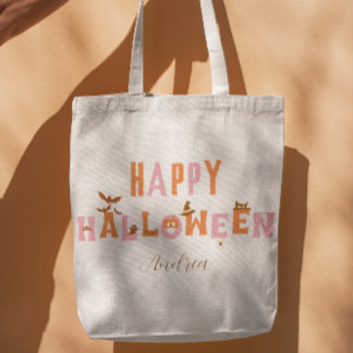 Retro Halloween Candy Tragetasche