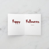 Retro Halloween Card Karte (Innenseite)