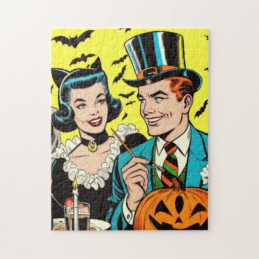 Retro Halloween Comic Puzzle (Vertikal)