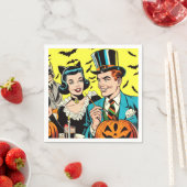 Retro Halloween Comic Serviette (Beispiel)