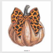 Retro Halloween Coquette Bow Pumpkin Spooky Fall Aufkleber (Blatt)