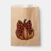 Retro Halloween Coquette Bow Pumpkin Spooky Fall Geschenktütchen (Vorderseite)
