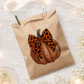 Retro Halloween Coquette Bow Pumpkin Spooky Fall Geschenktütchen (Ausgeschnitten)