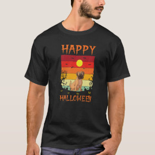 Retro Halloween Costumes Matching Boxer Dog Hallow T-Shirt