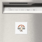 Retro Halloween Creep It Real Ghost Boy Fall Seaso Magnet (In Situ (Geschirrspüler))