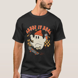 Retro Halloween Creep It Real Ghost Boy Fall Seaso T-Shirt