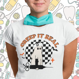 Retro Halloween  Creep it Real Nurse  T-Shirt