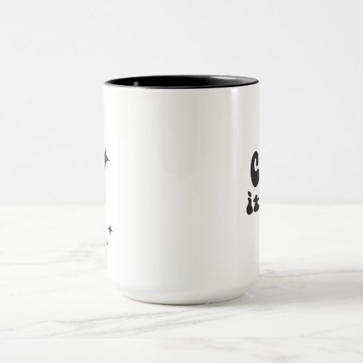 Retro Halloween Creep it Real Skeleton Tasse (Zentrum)