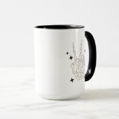 Retro Halloween Creep it Real Skeleton Tasse (VorderseiteRechts)