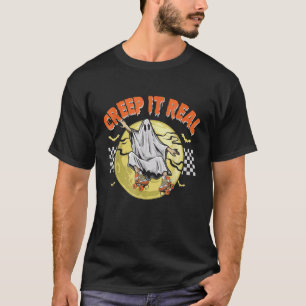 Retro Halloween Creep it Real Vintage Geist Hallow T-Shirt