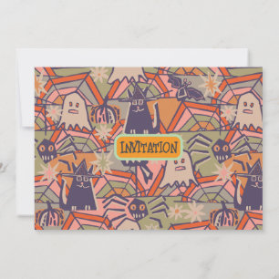 Retro Halloween Einladung