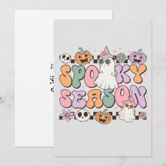 Retro Halloween Einladung