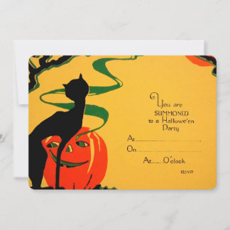 Retro Halloween Einladung
