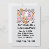 Retro Halloween Einladung (Vorderseite)