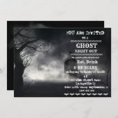 Retro Halloween Erwachsene Party Einladung (Vorne/Hinten)