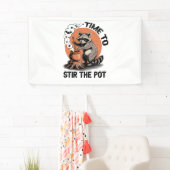 Retro Halloween Feral Time um den Pot zu umrühren Banner (Insitu)