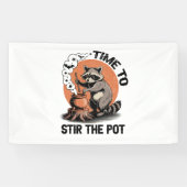 Retro Halloween Feral Time um den Pot zu umrühren Banner (Horizontal)