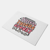 Retro Halloween Fußmatte (Schrägansicht)