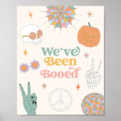 Retro Halloween Games Boo Neighbour Game Sign Poster (Vorne)