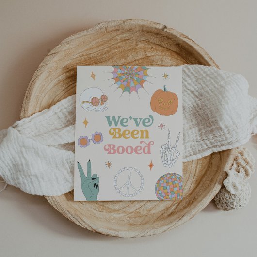 Retro Halloween Games Boo Neighbour Game Sign Poster