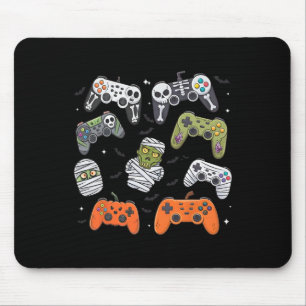 Retro-Halloween-Gaming-Controller-Skelett-Spiel-Ha Mousepad
