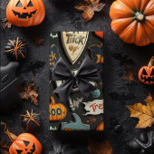 Retro Halloween Geschenkpapier